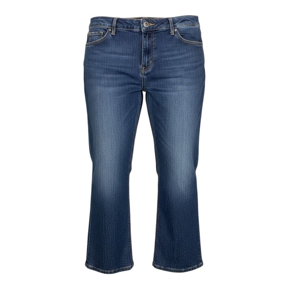 Natural Reflections Blue Classic Straight Jeans Petite Size 18/P Stretch Women